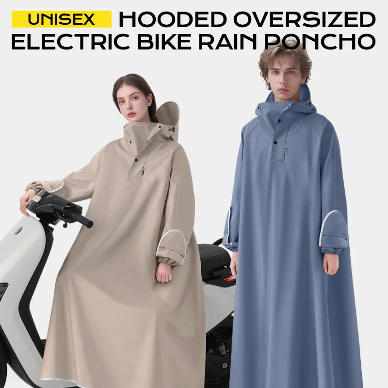 đ„Livraison temporairement gratuiteđ„-Poncho de pluie unisexe Ă capuche oversize pour vĂ©lo Ă©lectrique