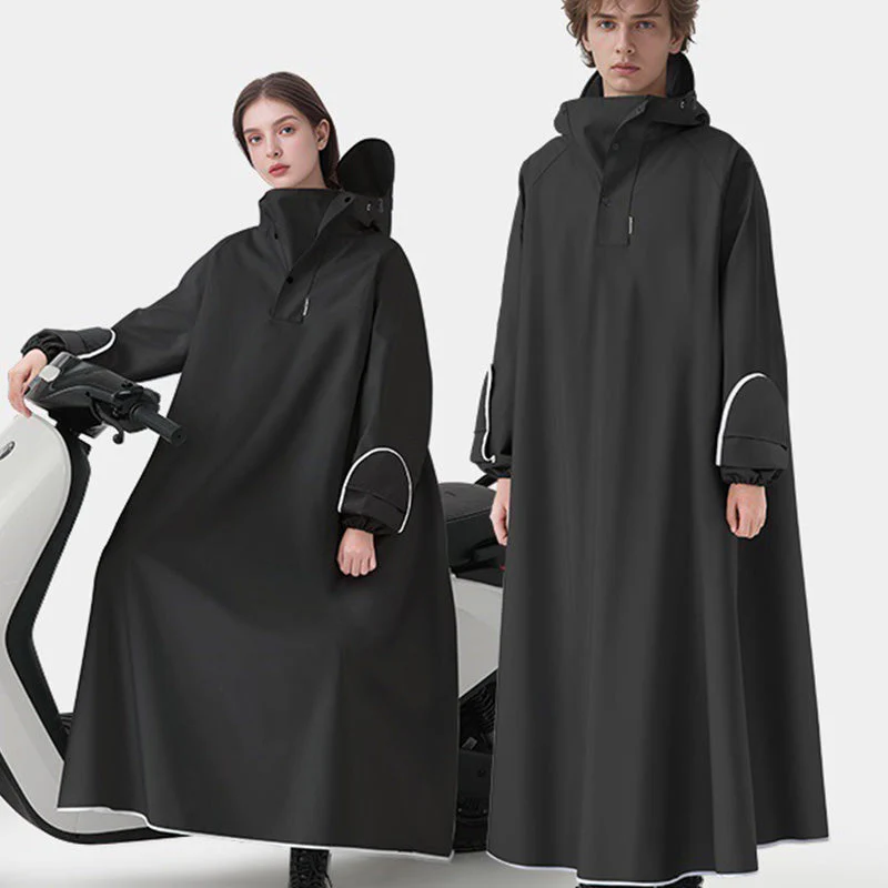 đ„Livraison temporairement gratuiteđ„-Poncho de pluie unisexe Ă capuche oversize pour vĂ©lo Ă©lectrique - Image 11