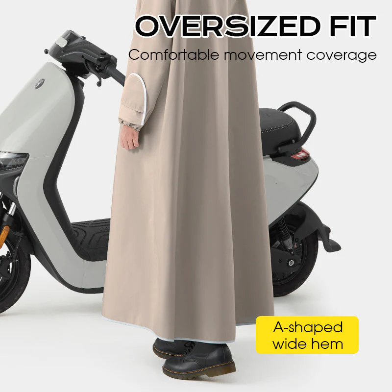 đ„Livraison temporairement gratuiteđ„-Poncho de pluie unisexe Ă capuche oversize pour vĂ©lo Ă©lectrique - Image 4
