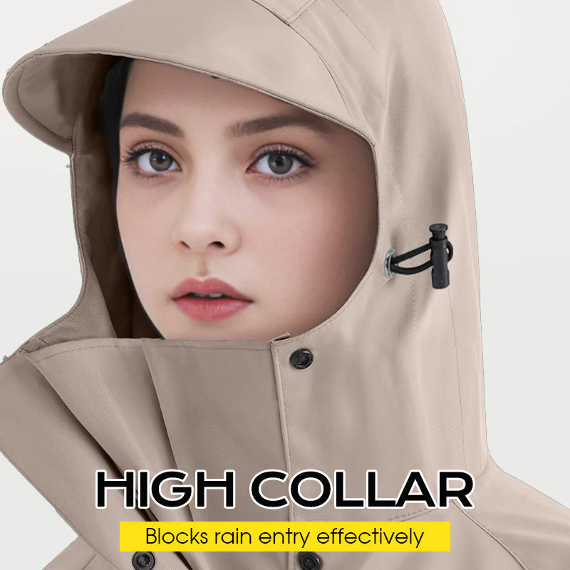 đ„Livraison temporairement gratuiteđ„-Poncho de pluie unisexe Ă capuche oversize pour vĂ©lo Ă©lectrique - Image 5