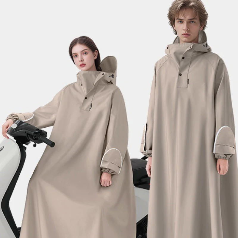 đ„Livraison temporairement gratuiteđ„-Poncho de pluie unisexe Ă capuche oversize pour vĂ©lo Ă©lectrique - Image 6