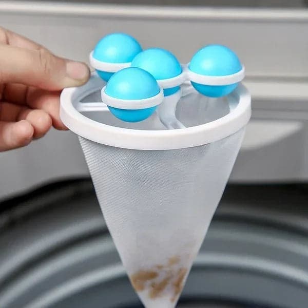 📢📢Achetez-en 5, obtenez-en 5 gratuits⏰ Sac Filtrant Lave-Linge - Capture Poils d'Animaux, Évite les Enchevêtrements, Réutilisable 🧼🐾 - Image 4
