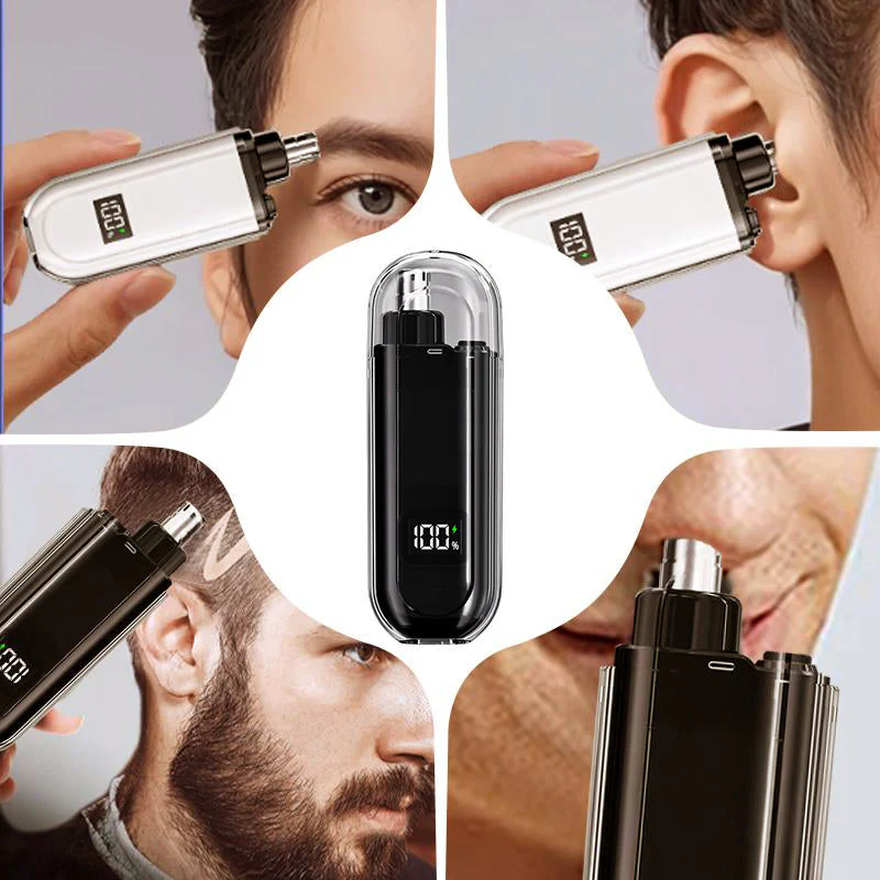 📢📢50 % de réduction !!! 🎅Tondeuse à poils de nez électrique multifonction universelle avec affichage numérique - Image 7