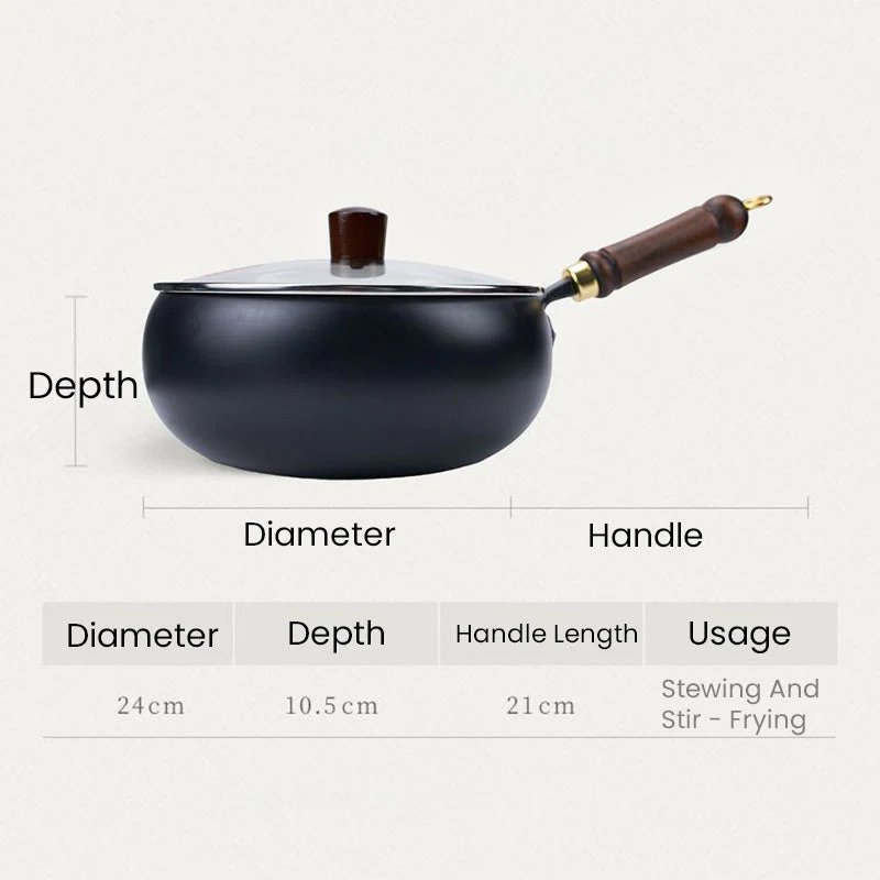 ✨✨✨Durée limitée 75% de réduction🔥Bonne aide dans la cuisine—Pot en fer épais non revêtu - Image 8
