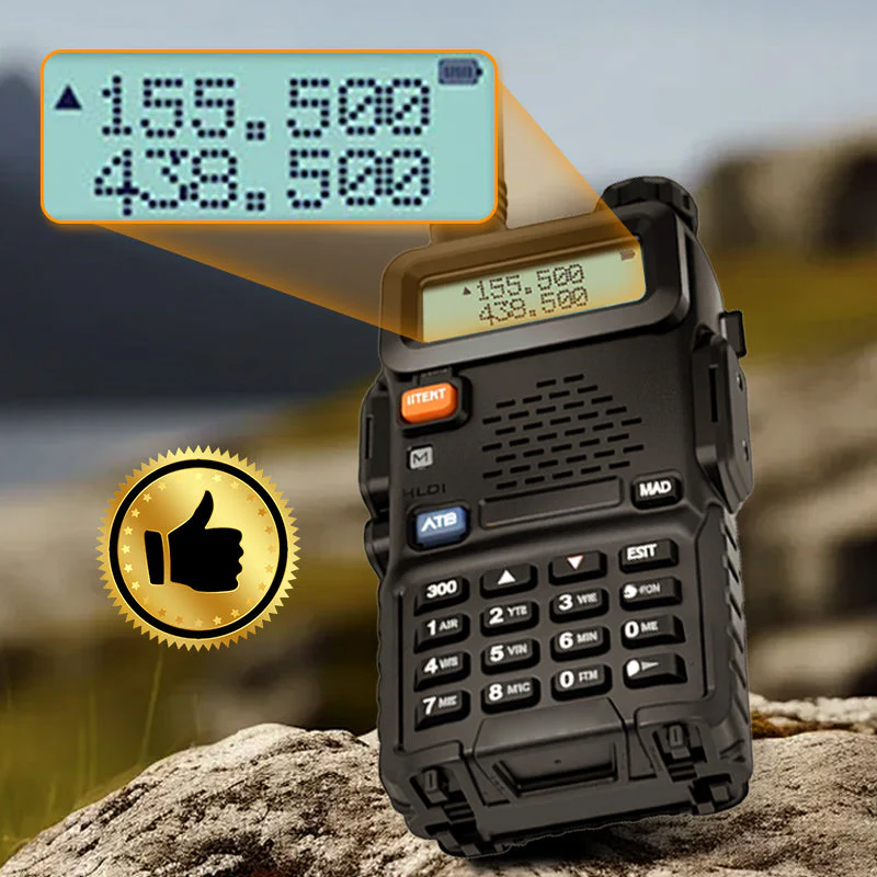 📢📢60% de réduction !!!🔥Radio amateur UV-5R longue portée UV5R Radio bidirectionnelle double bande Walkie - Image 4