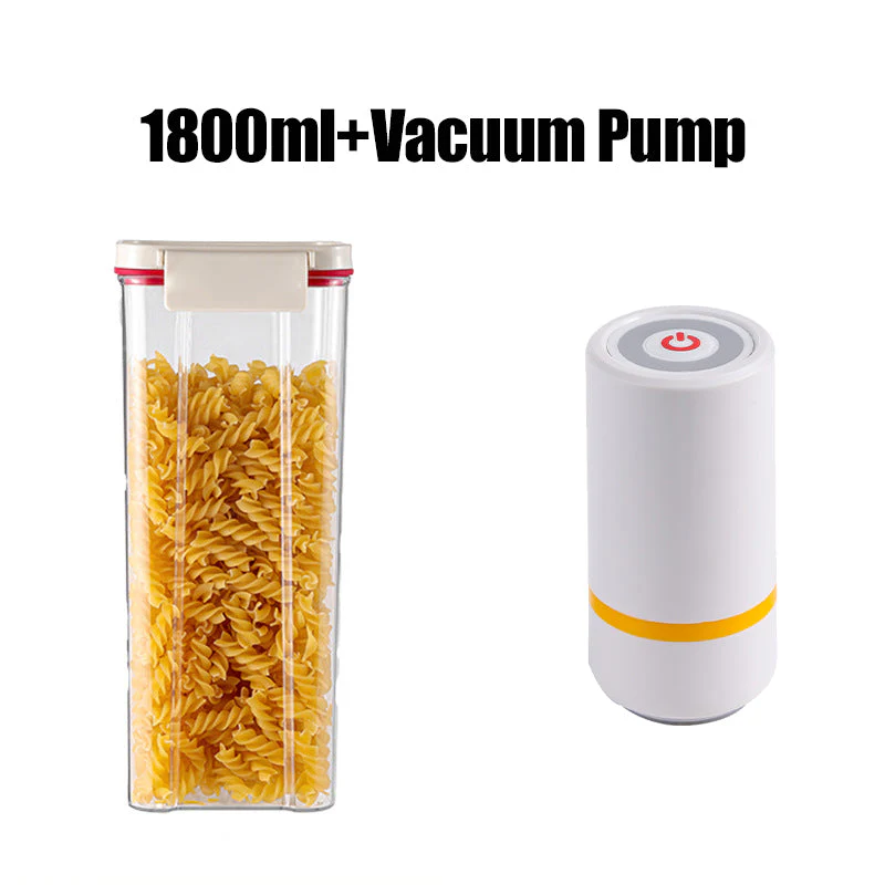 💥prix très bas💥 Bocaux de stockage en plastique scellés sous vide avec pompe - Image 11