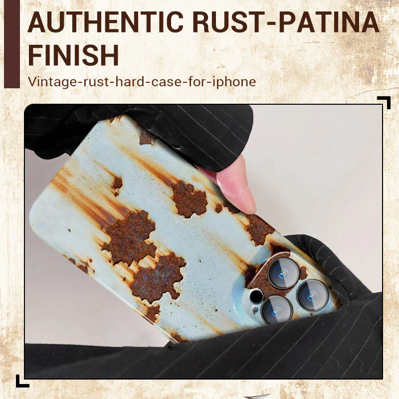 🏆📱Coque rigide Vintage Rust pour iPhone👑 - Image 11