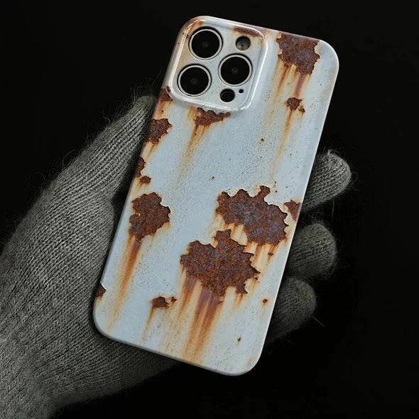 🏆📱Coque rigide Vintage Rust pour iPhone👑 - Image 3