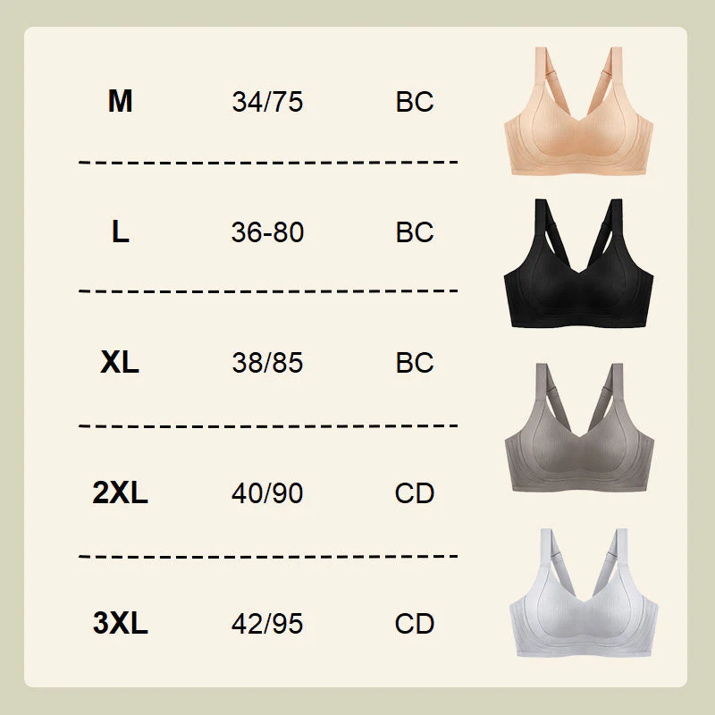 🔥Nouvelles offres spéciales - 50 % de réduction🔥Soutien-gorge sans fil à confort réglable et support W amélioré - Image 12