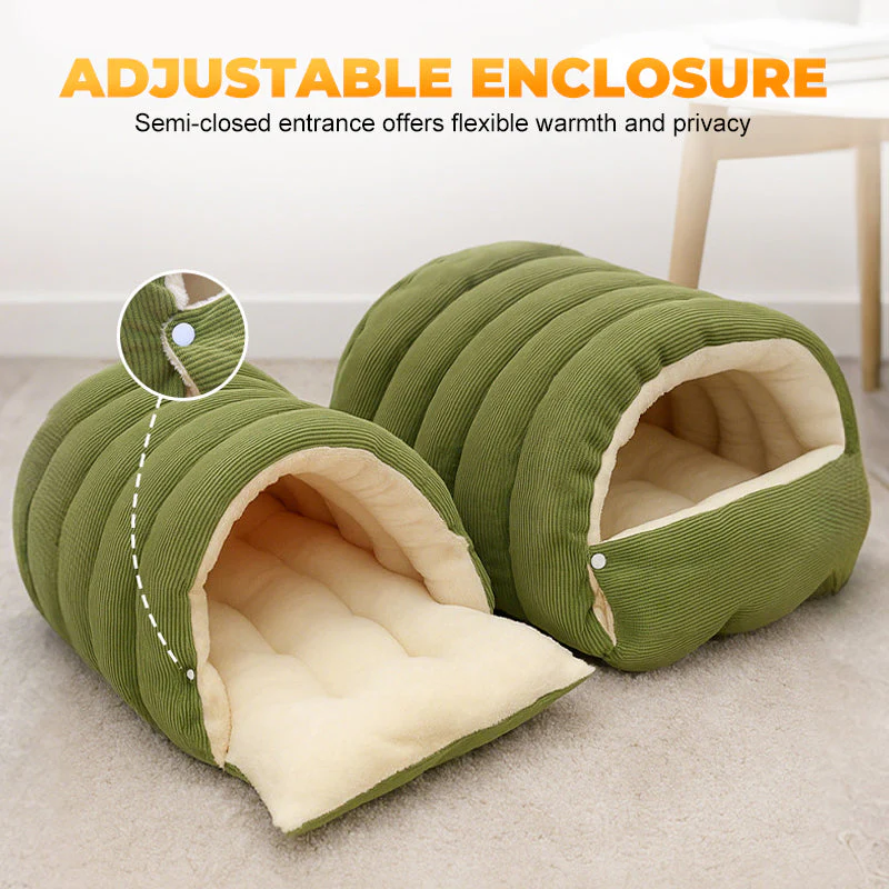 📢50% de réduction！！！📍Chaleur, confort douillet, niche en peluche pour animaux domestiques - Image 4