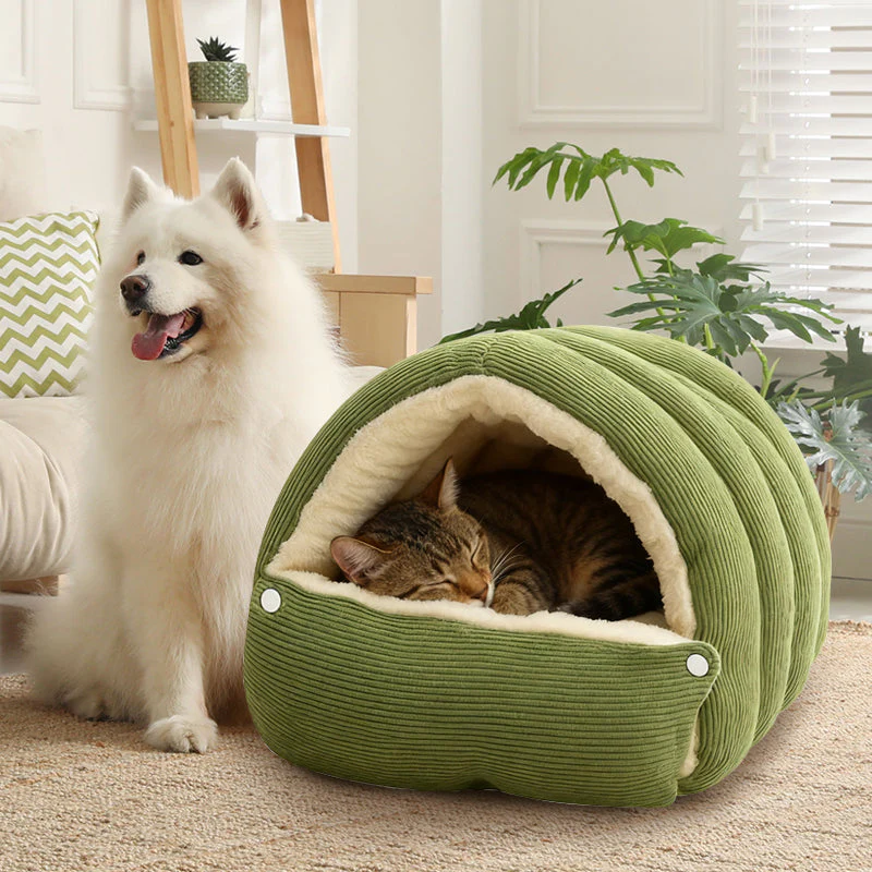 📢50% de réduction！！！📍Chaleur, confort douillet, niche en peluche pour animaux domestiques - Image 7
