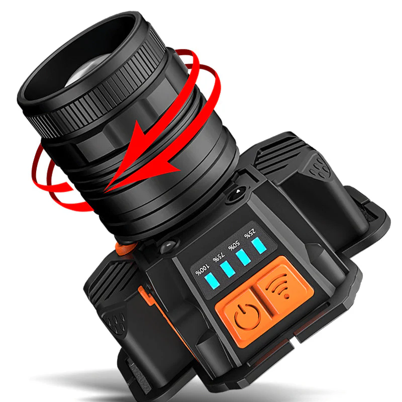 Waterproof Bright Rechargeable Headlamp Flashlight - Image 9