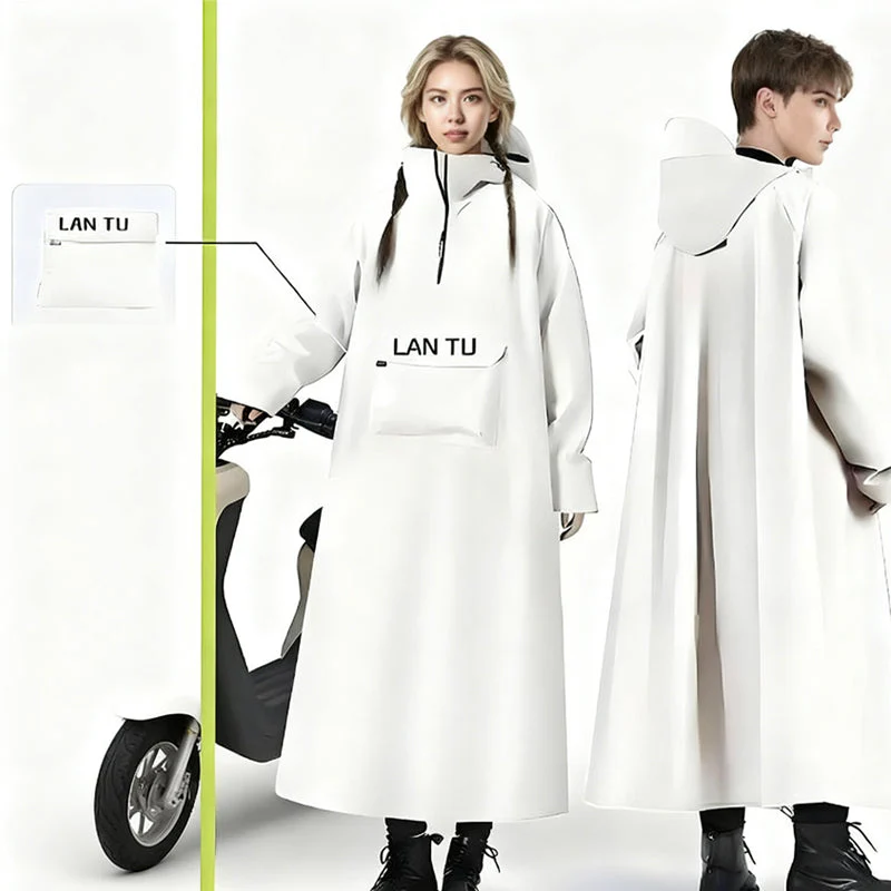 📢📢50 % de réduction！！！📍Imperméable long à capuche pour scooter - Image 11