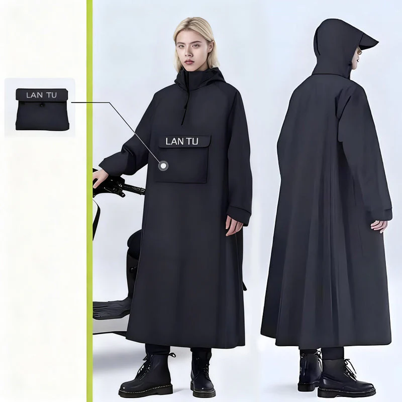 📢📢50 % de réduction！！！📍Imperméable long à capuche pour scooter - Image 12