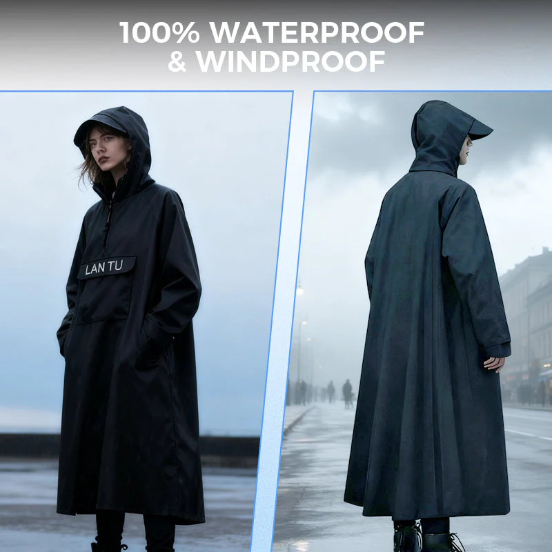 📢📢50 % de réduction！！！📍Imperméable long à capuche pour scooter - Image 2