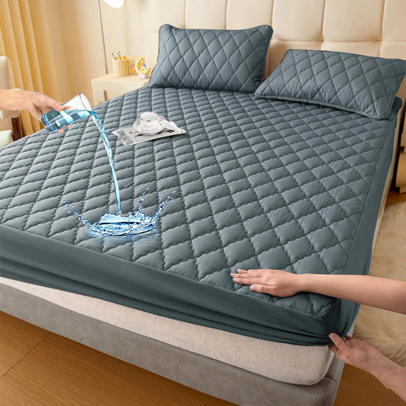 Ensemble imperméable de housse de matelas matelassée et taies d'oreiller - Image 12