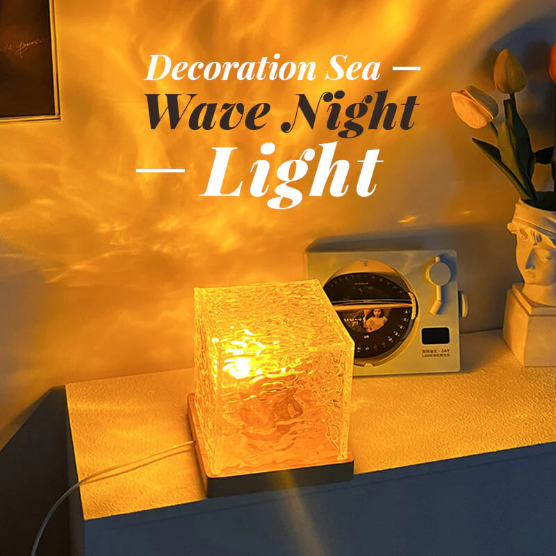 📢📢50% DE RÉDUCTION !!! 🎅Projecteur de nuit à ondes d'eau rotatif dynamique