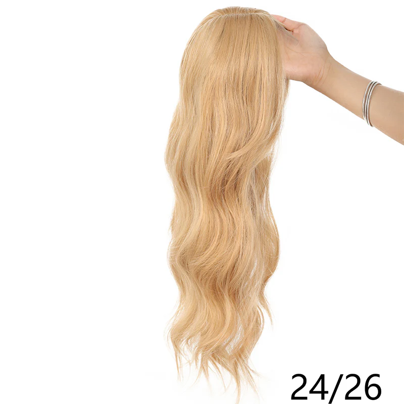 🌸50% de réduction pour une durée limitée👧 Wavy Clip-In Hair Topper avec Bangs pour l'amincissement des cheveux - Image 12