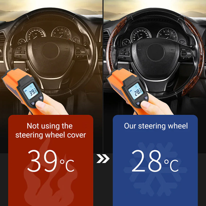Grab it and fall in love with it! Limited time half price-đ„Universal anti-slip car steering wheel cover - Image 3