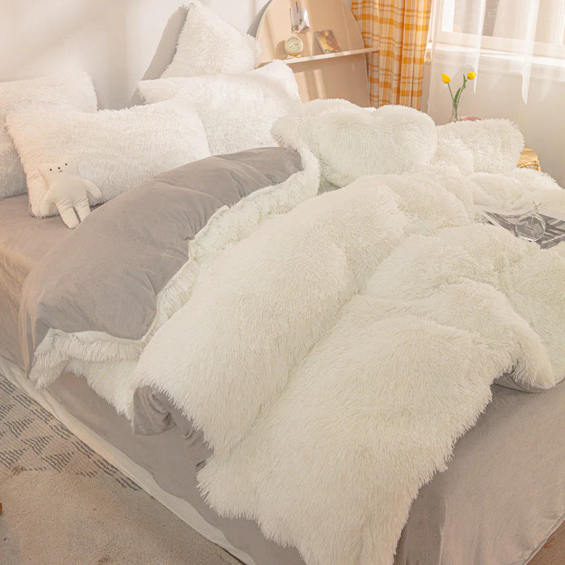 [winter gift]Winter Warm Plush Bedding 4-Piece Set - Image 12