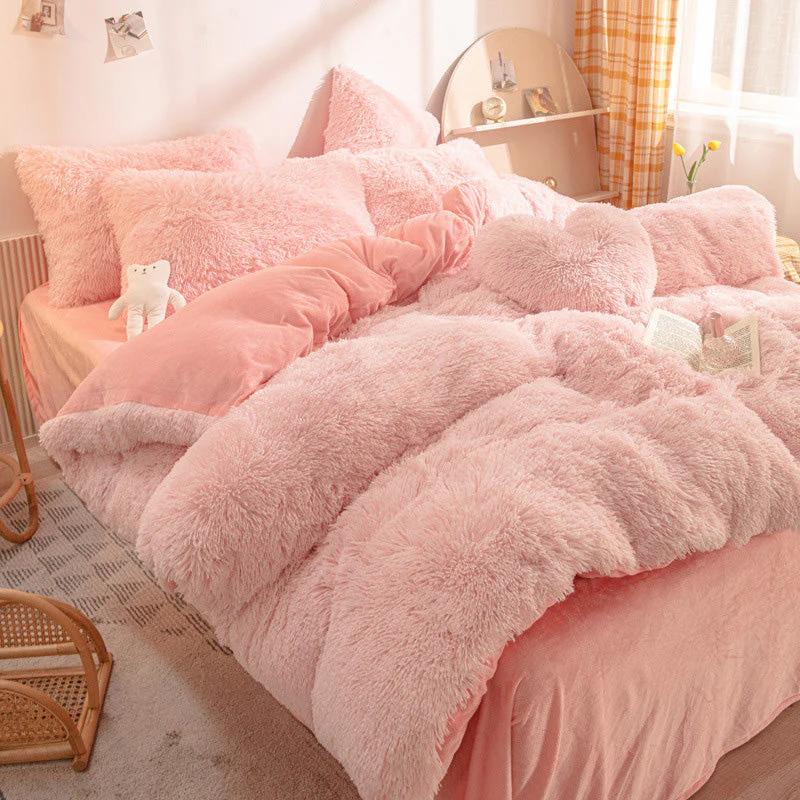 [winter gift]Winter Warm Plush Bedding 4-Piece Set - Image 3