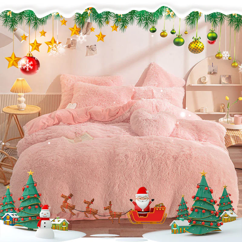 [winter gift]Winter Warm Plush Bedding 4-Piece Set - Image 6