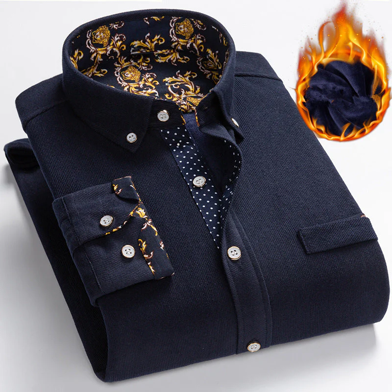 📢📢65% DE RÉDUCTION !!!✨💥 Chemise d'hiver chaude en velours côtelé de haute qualité pour hommes en polaire épaisse-livraison gratuite