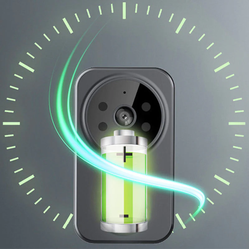📢📢60% de réduction !! ⏰Système de Sonnette Vidéo HD – Sécurité Domestique 24h/24 avec Vision Nocturne & Interphone ! 🏠👁️ - Image 8