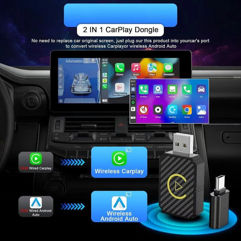 📢60% de réduction pour une durée limitée✨ Adaptateur Carplay sans fil d'interconnexion embarquée - Image 2