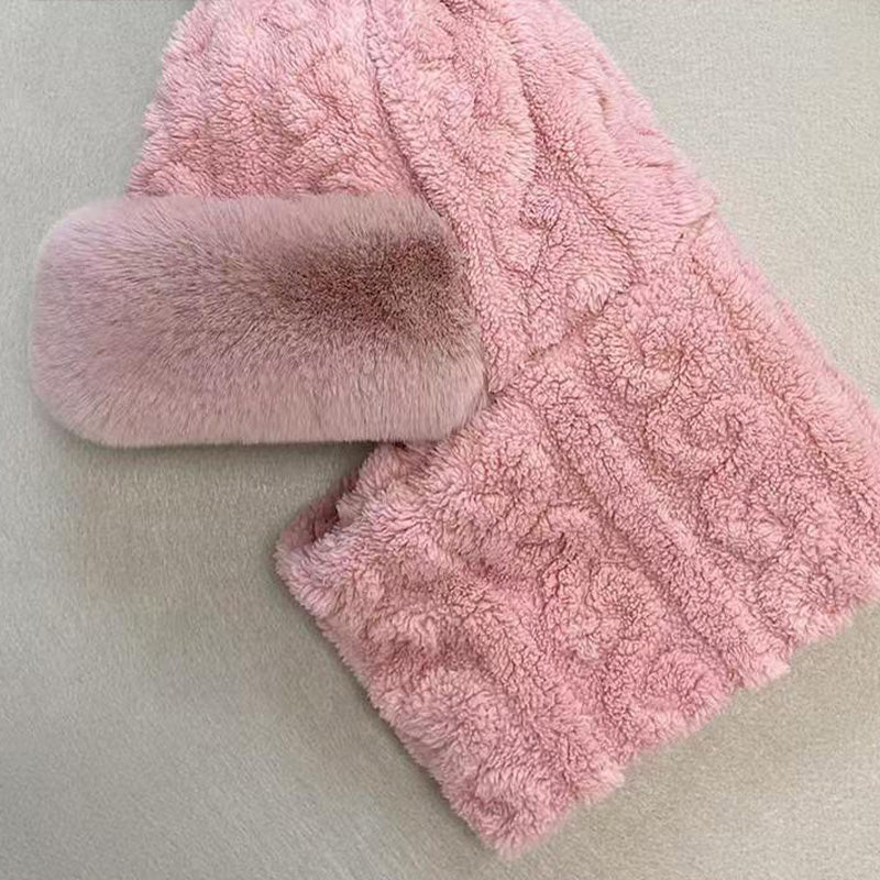 📢📢60 % de réduction !!!✨ Nouveau bonnet hiver 2025 en laine épaisse et chaud : coupe-vent, style 2-en-1 écharpe-bonnet & tendance ! ❄️ - Image 8