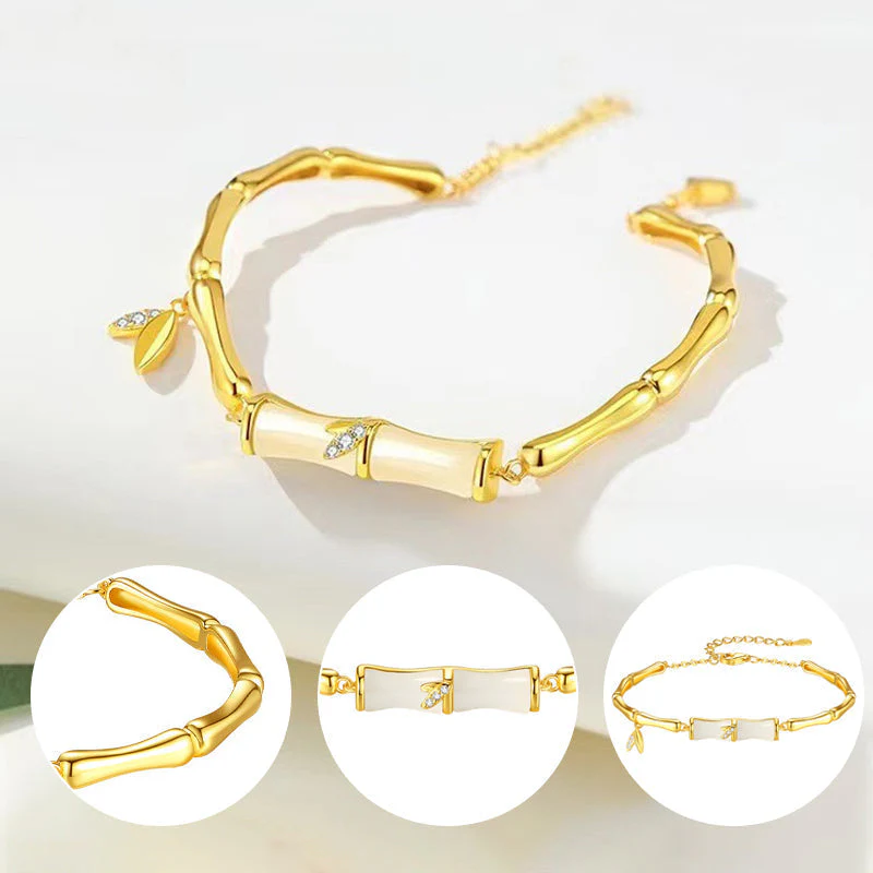 🎁✨Achetez-en 1 obtenez-en 1 gratuitement✨Bracelet en bambou pour femme avec chaîne - Image 6