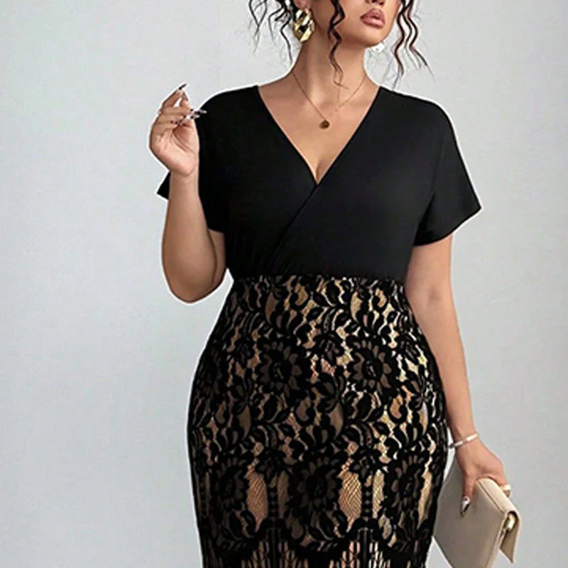 đąđą60 % de rĂ©duction !!!âšRobe dĂ©contractĂ©e Ă col en V pour femme - Image 4