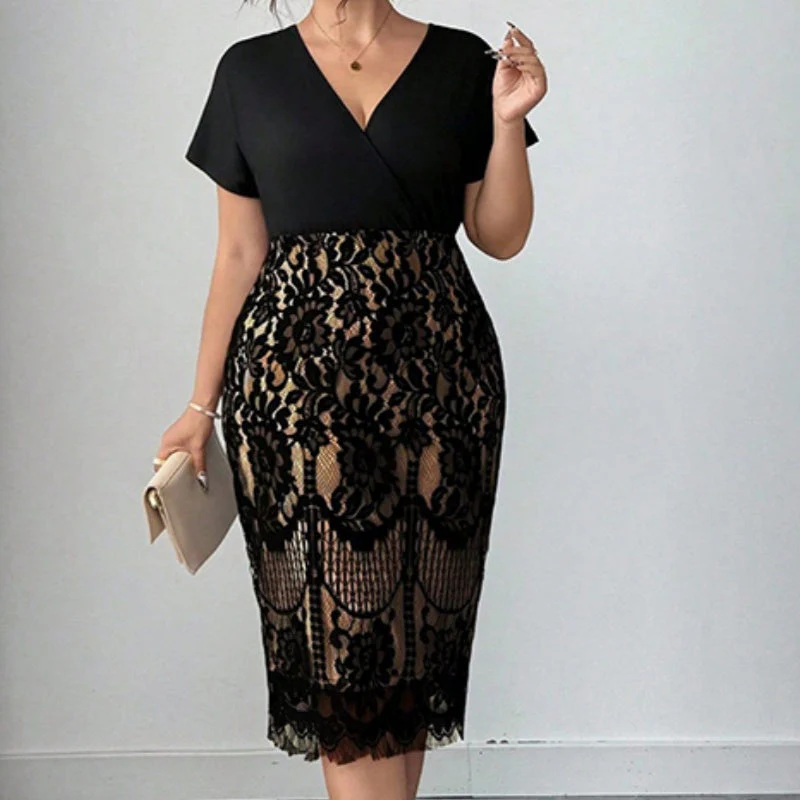 đąđą60 % de rĂ©duction !!!âšRobe dĂ©contractĂ©e Ă col en V pour femme - Image 5