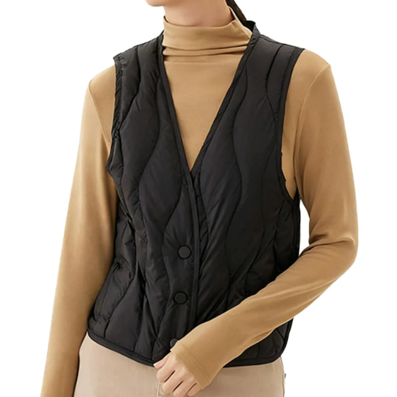 🔥 65 % DE RÉDUCTION 🎁Gilet matelassé chaud pour femme - Image 10
