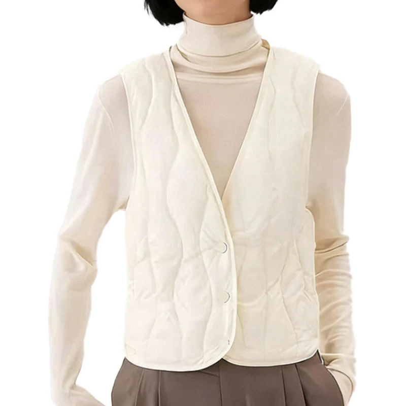 🔥 65 % DE RÉDUCTION 🎁Gilet matelassé chaud pour femme - Image 11