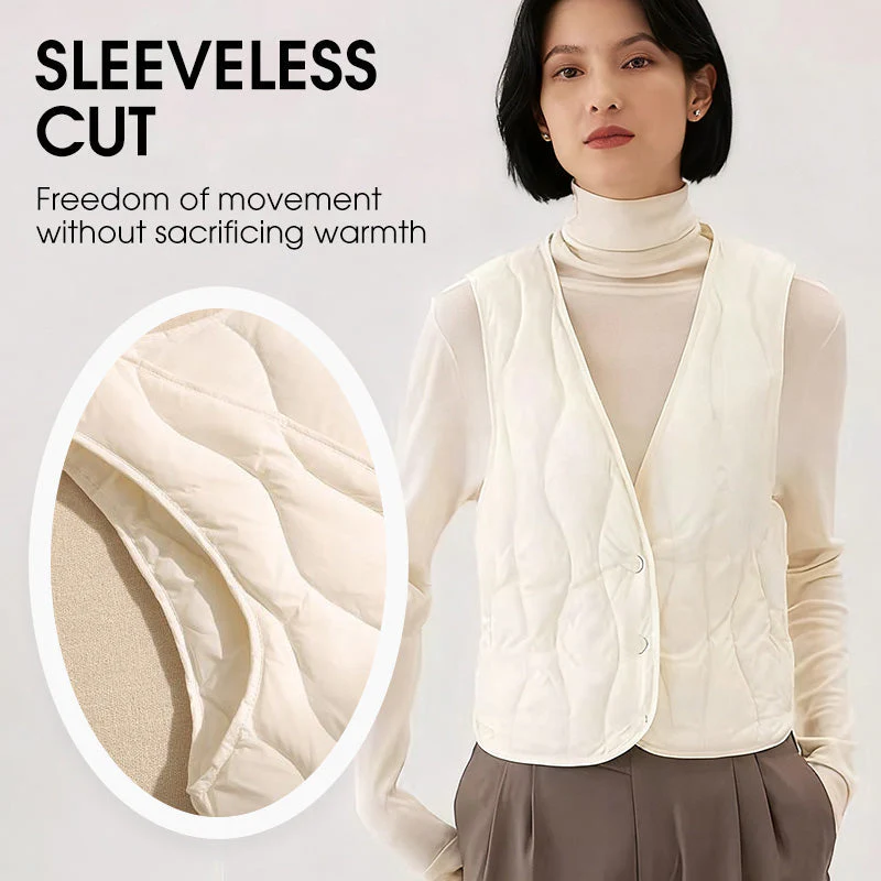 🔥 65 % DE RÉDUCTION 🎁Gilet matelassé chaud pour femme - Image 3