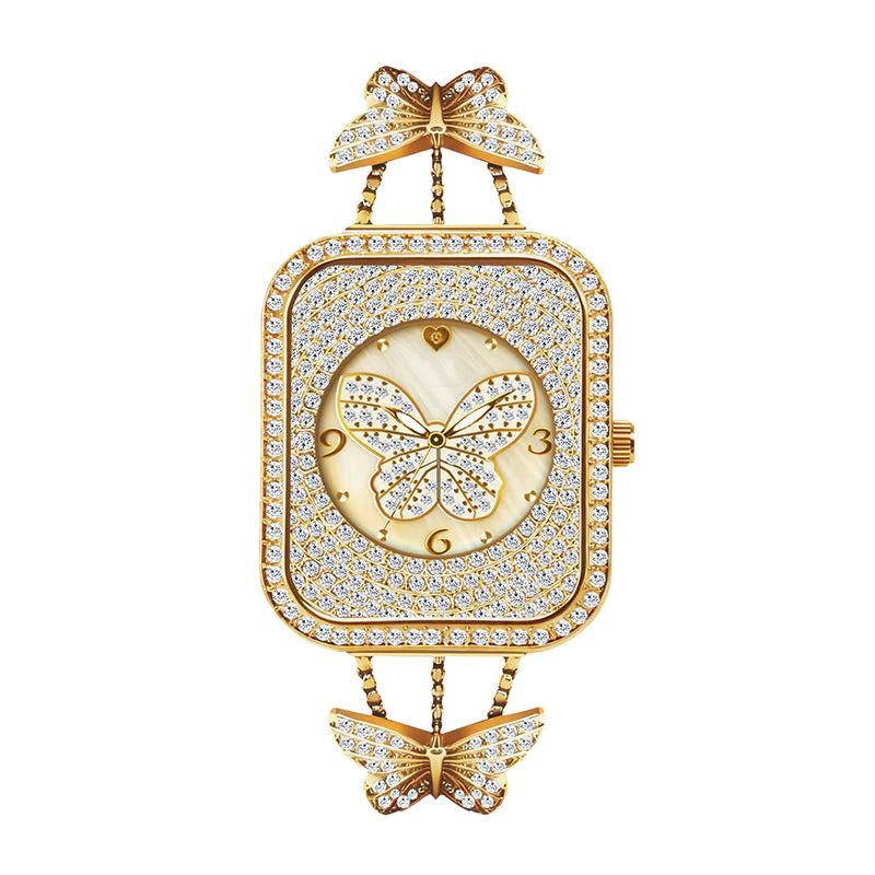 【📍Sélection de Cadeaux de Noël📍】Montre à chaîne élégante avec pendentif papillon pour femme📢📢60 % de réduction !!!✨ - Image 11