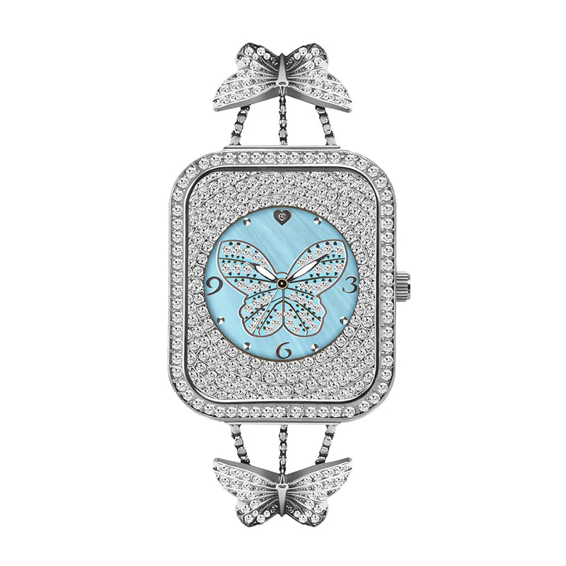 【📍Sélection de Cadeaux de Noël📍】Montre à chaîne élégante avec pendentif papillon pour femme📢📢60 % de réduction !!!✨ - Image 13