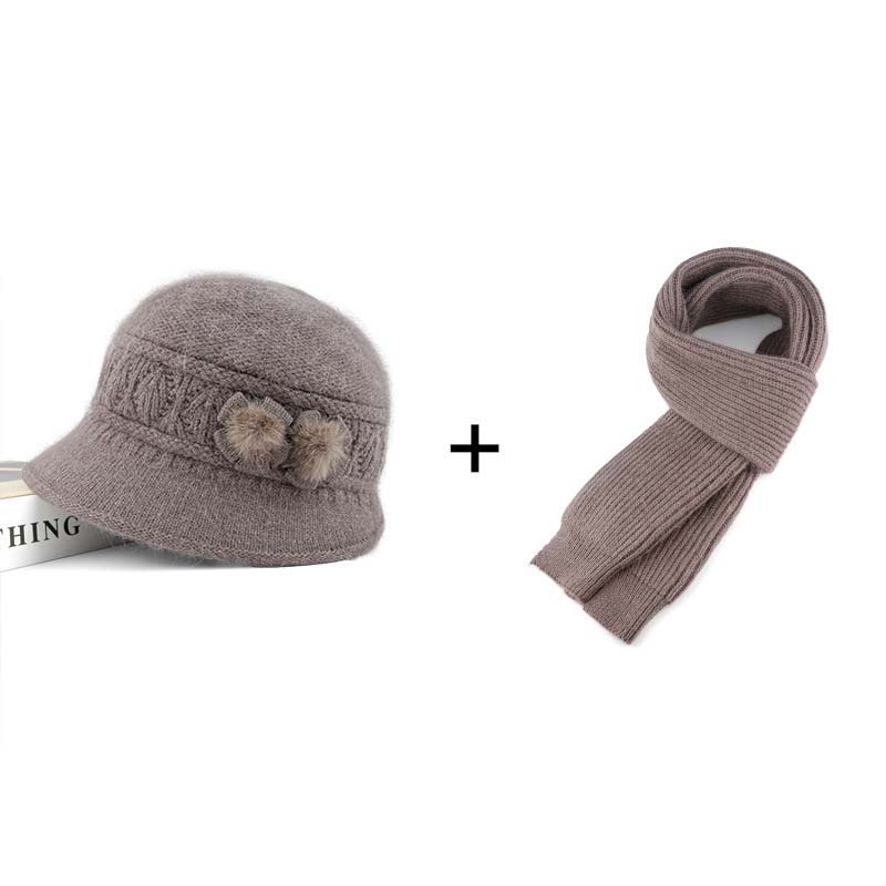 📢📢50 % DE RÉDUCTION !! ⏰Ensemble chapeau et écharpe d'hiver pour femme - Image 11