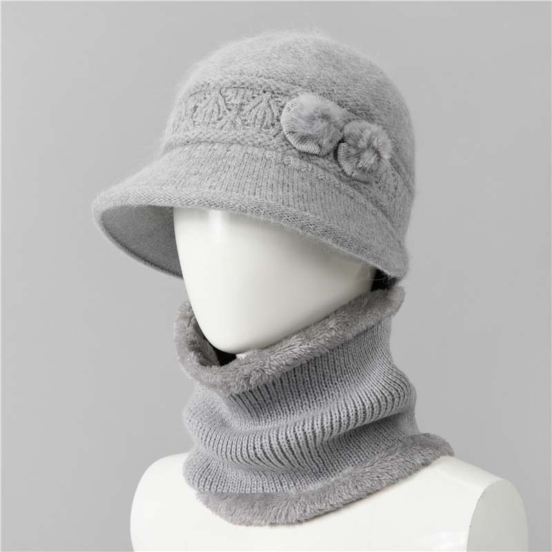 📢📢50 % DE RÉDUCTION !! ⏰Ensemble chapeau et écharpe d'hiver pour femme - Image 13