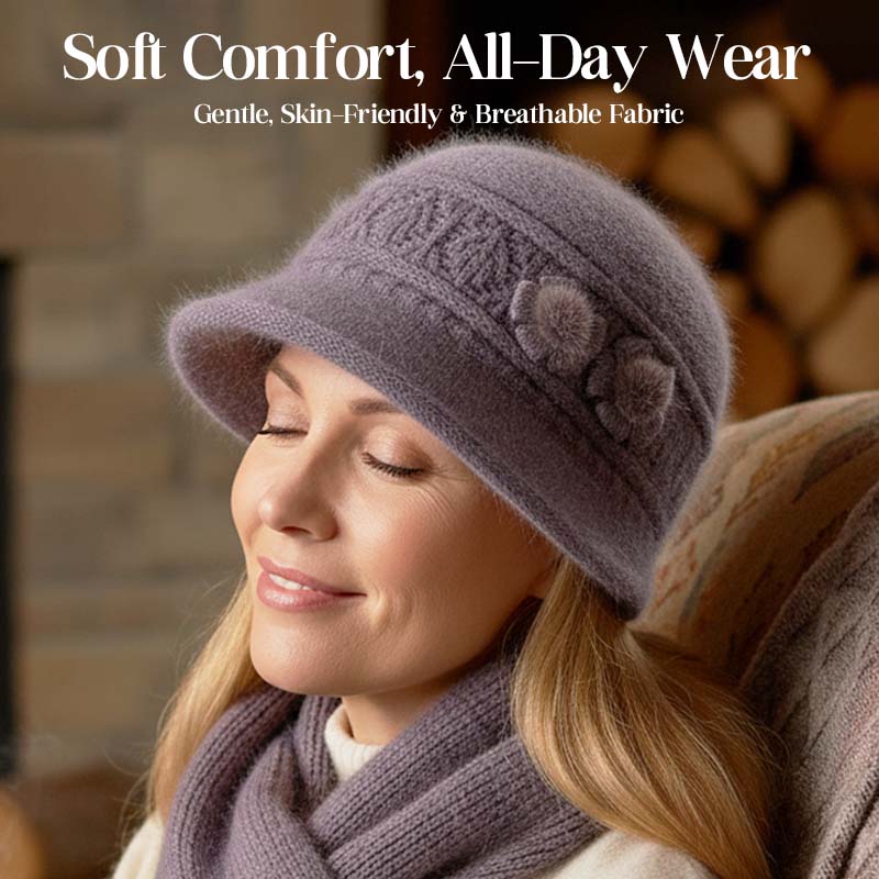 📢📢50 % DE RÉDUCTION !! ⏰Ensemble chapeau et écharpe d'hiver pour femme - Image 6