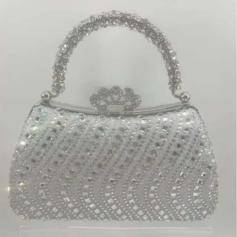 Women's Rhinestone Clutch Purses - Image 10