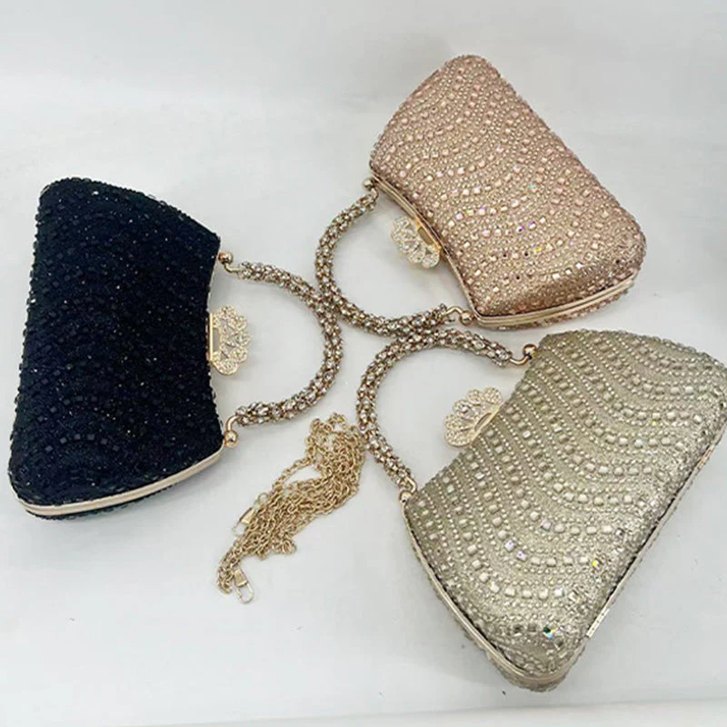 Women's Rhinestone Clutch Purses - Image 3