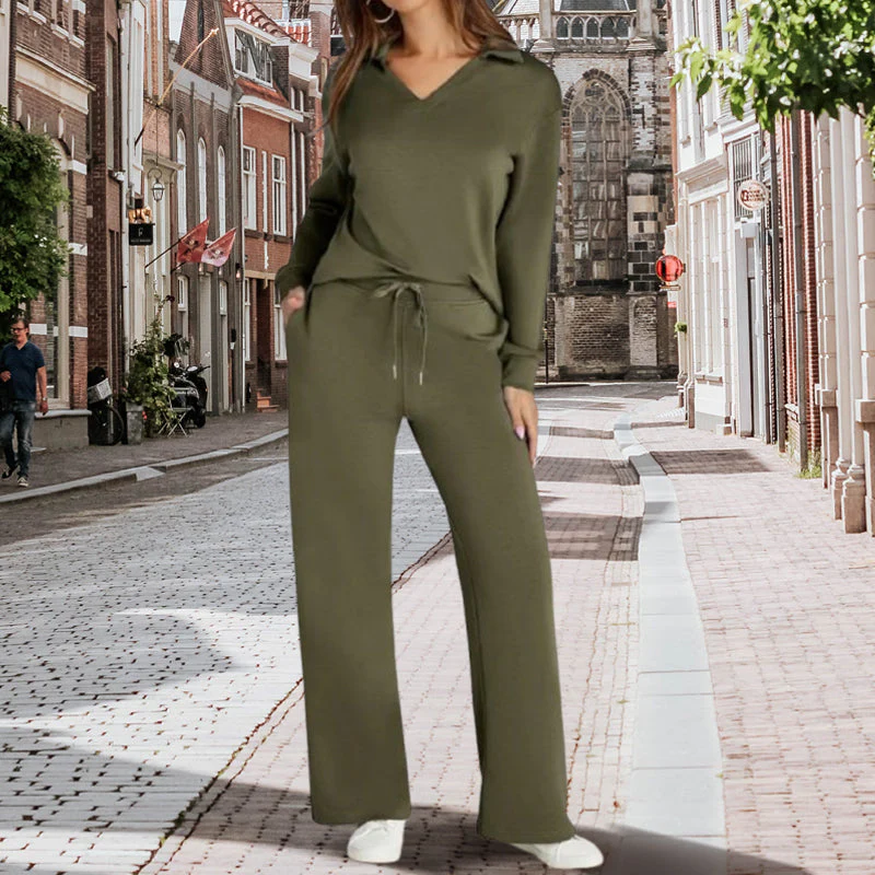 Women’s 2 Piece Lounge Set with Long Sleeves - Image 4