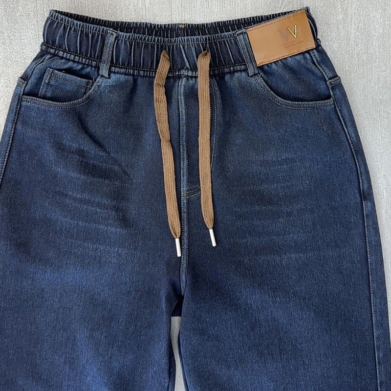 📢60% de réduction！！！📍Jean droit femme à ceinture élastique ajustable par cordon👖 - Image 8