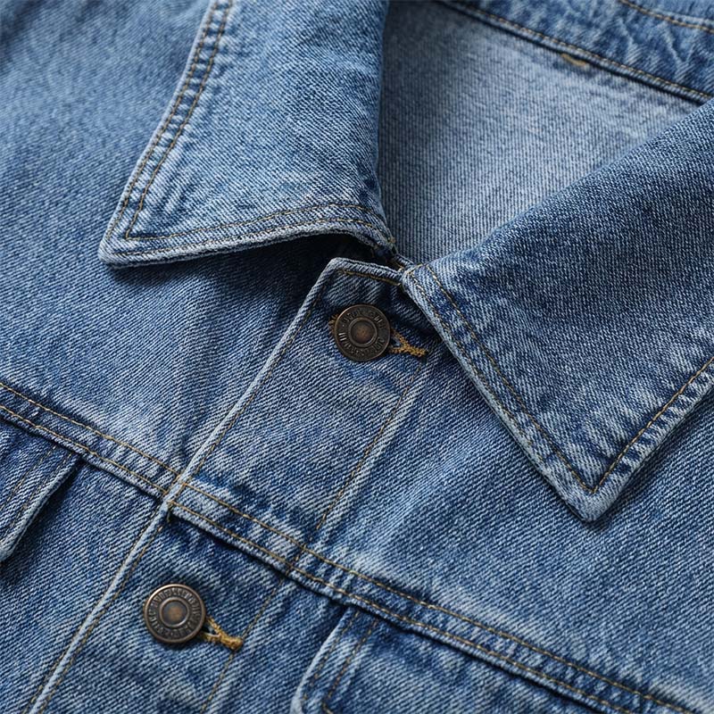 📢📢60 % de réduction !!⏰LIVRAISON GRATUITE⏰Manteau long en denim boutonné pour femme - Image 7