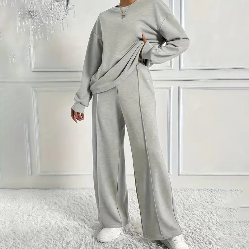 📢📢71 % de réduction!!!📍Ensemble confortable à manches longues et pantalon pour femmes - Image 5