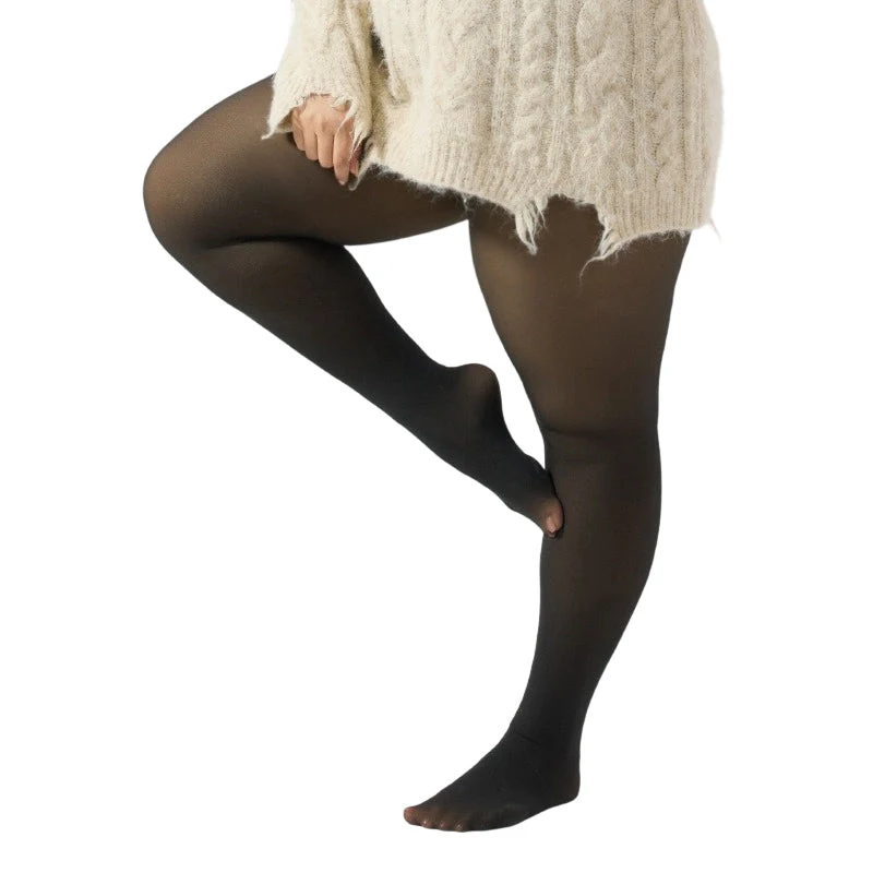 Collants chauds et extensibles pour femmes, doublés thermiquement - Image 12