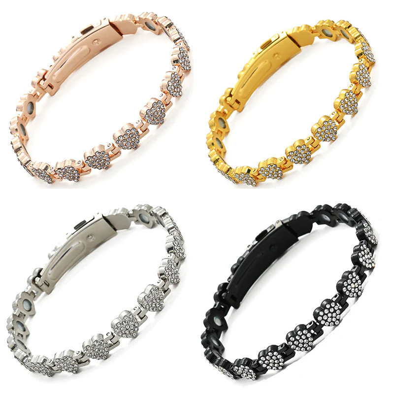 ✨ 60% de réduction ! 💎 Bracelets en cuivre magnétiques en forme de cœur éblouissants pour femmes - Image 11