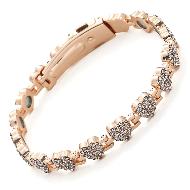 ✨ 60% de réduction ! 💎 Bracelets en cuivre magnétiques en forme de cœur éblouissants pour femmes - Image 2